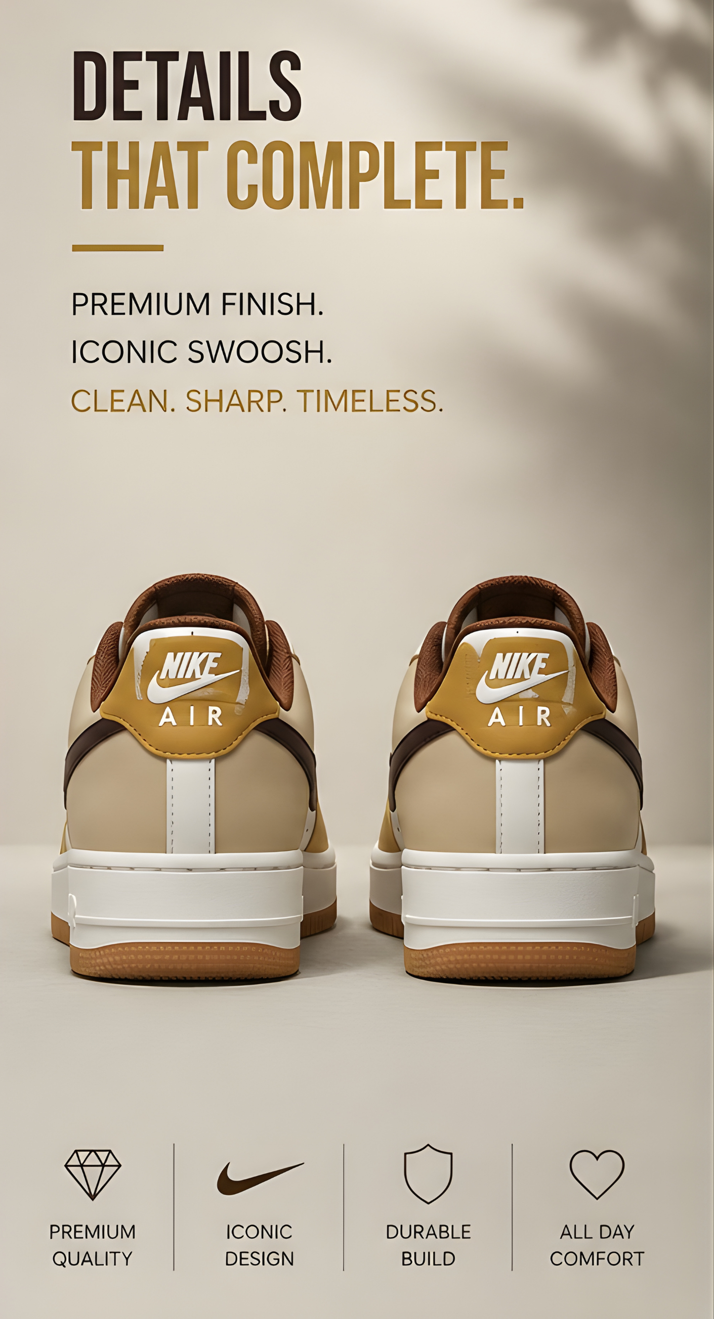 Nike Air Force Shadow Mocha