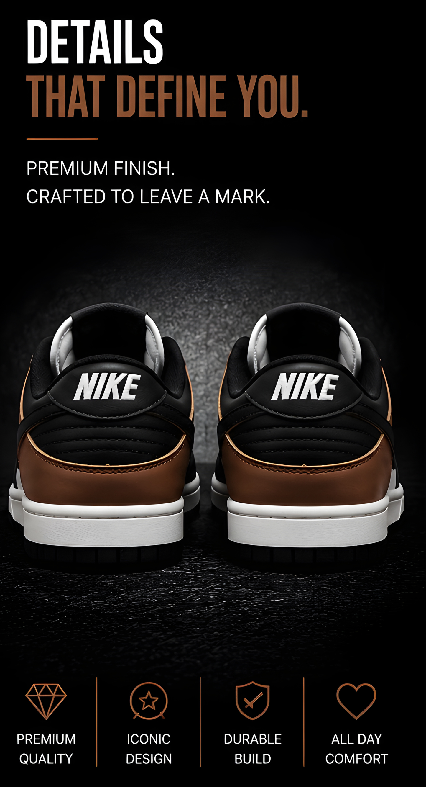 Nike Dunk Low Black Brown