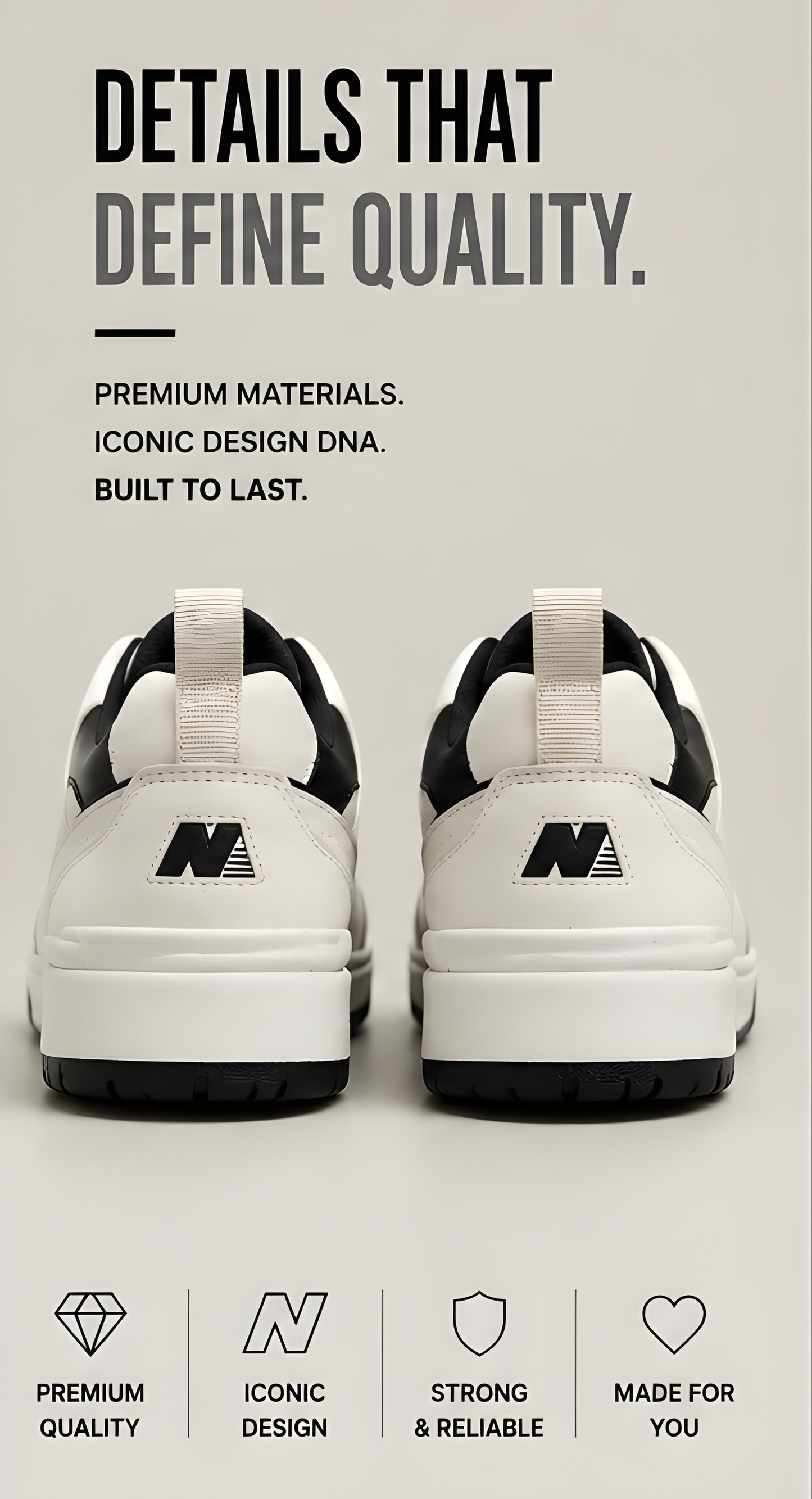 New Balance 550 Black/White