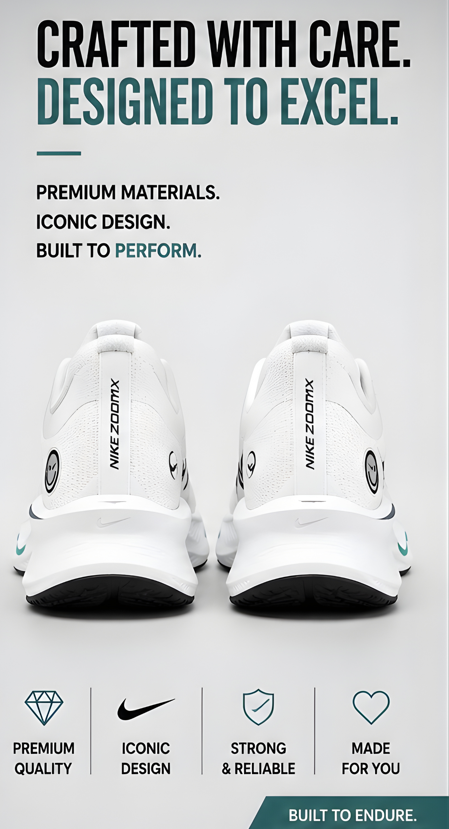 Zoom X Smiley White Multi