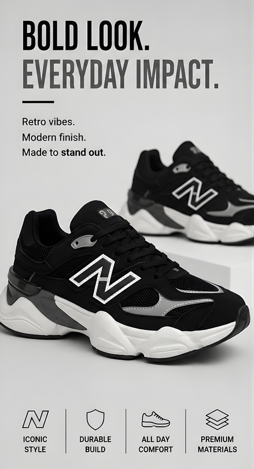New Balance 9060 Black & White