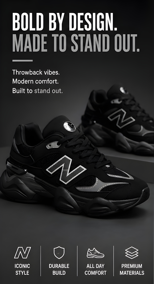New Balance 9060 Full Black