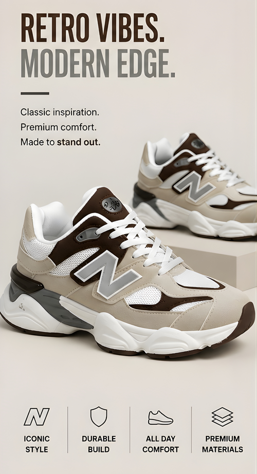 New Balance 9060 Beige Brown