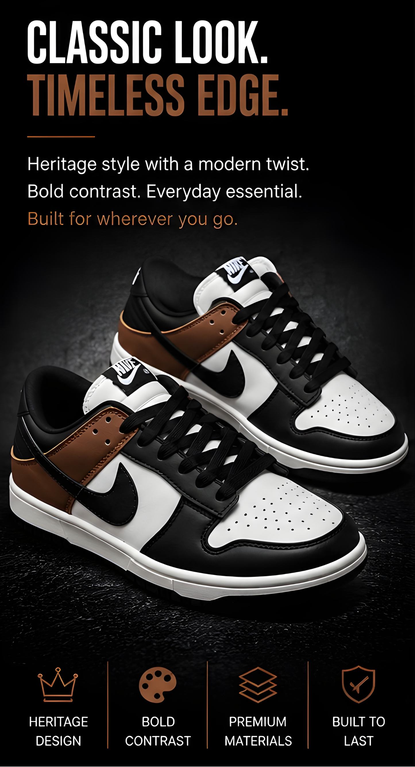 Nike Dunk Low Black Brown
