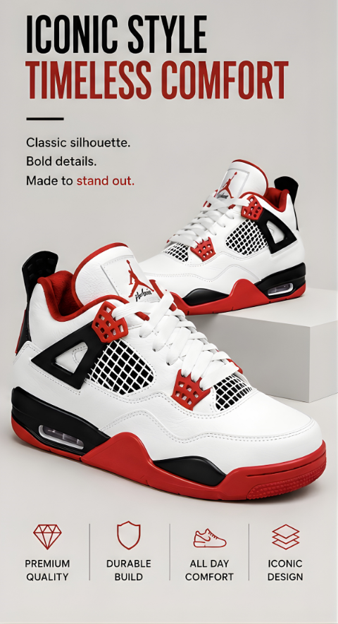 Jordan 4 fire red