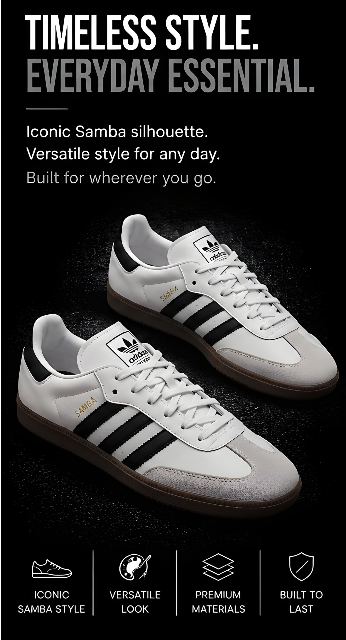 Adidas Samba White