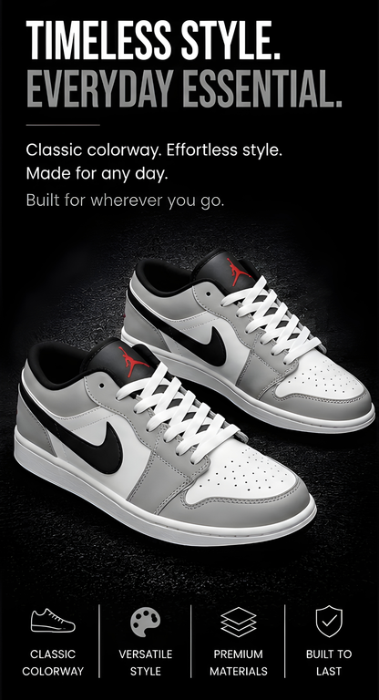 Air Jordan 1 Low Grey Black