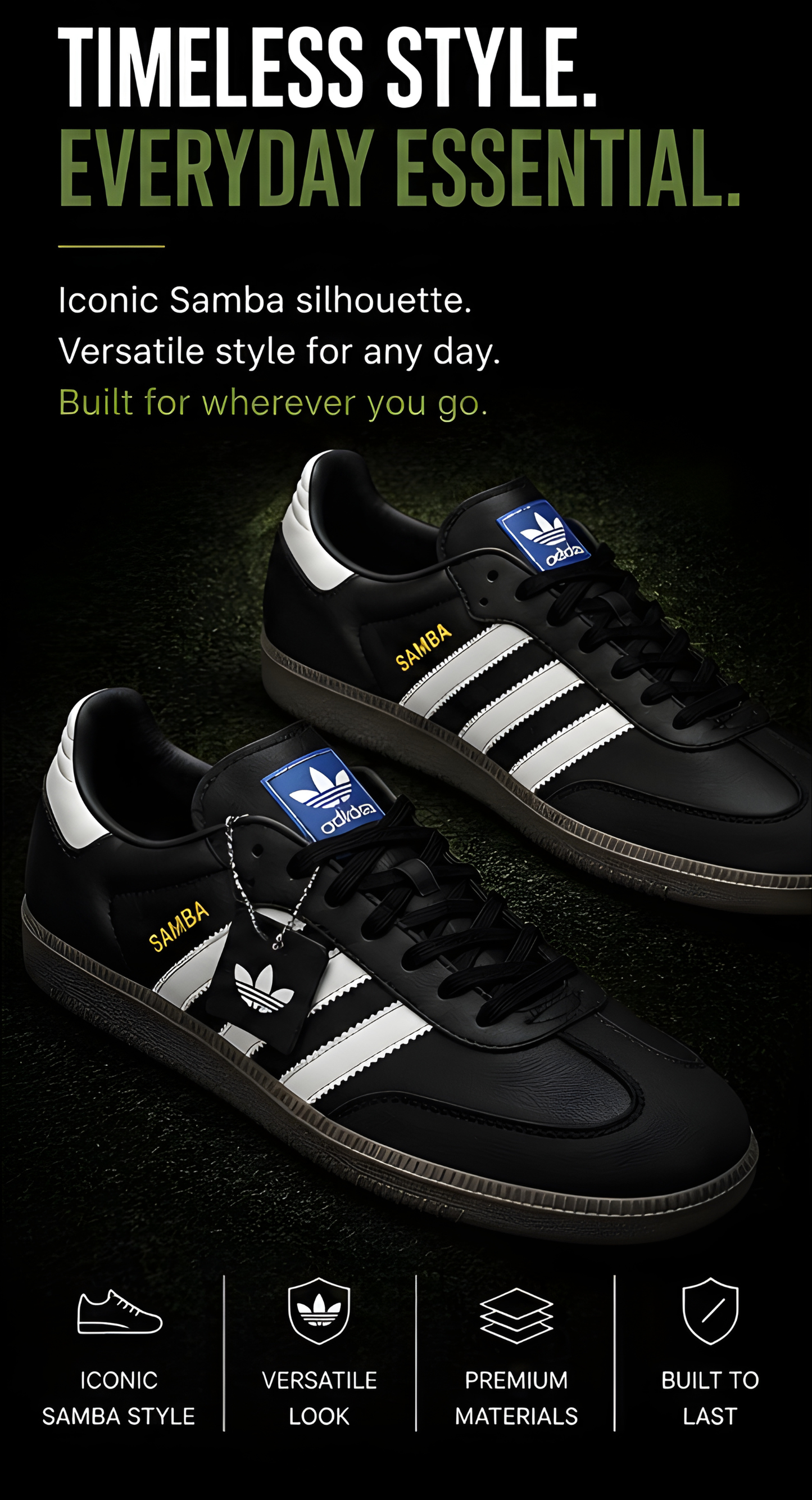 Adidas Samba Black