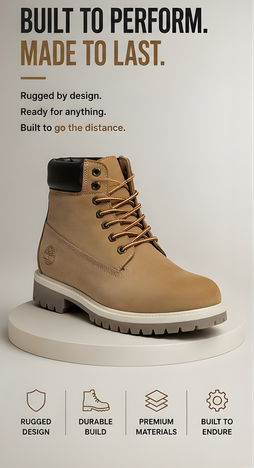 Boots Nubuck Camel (No Branding on Side)