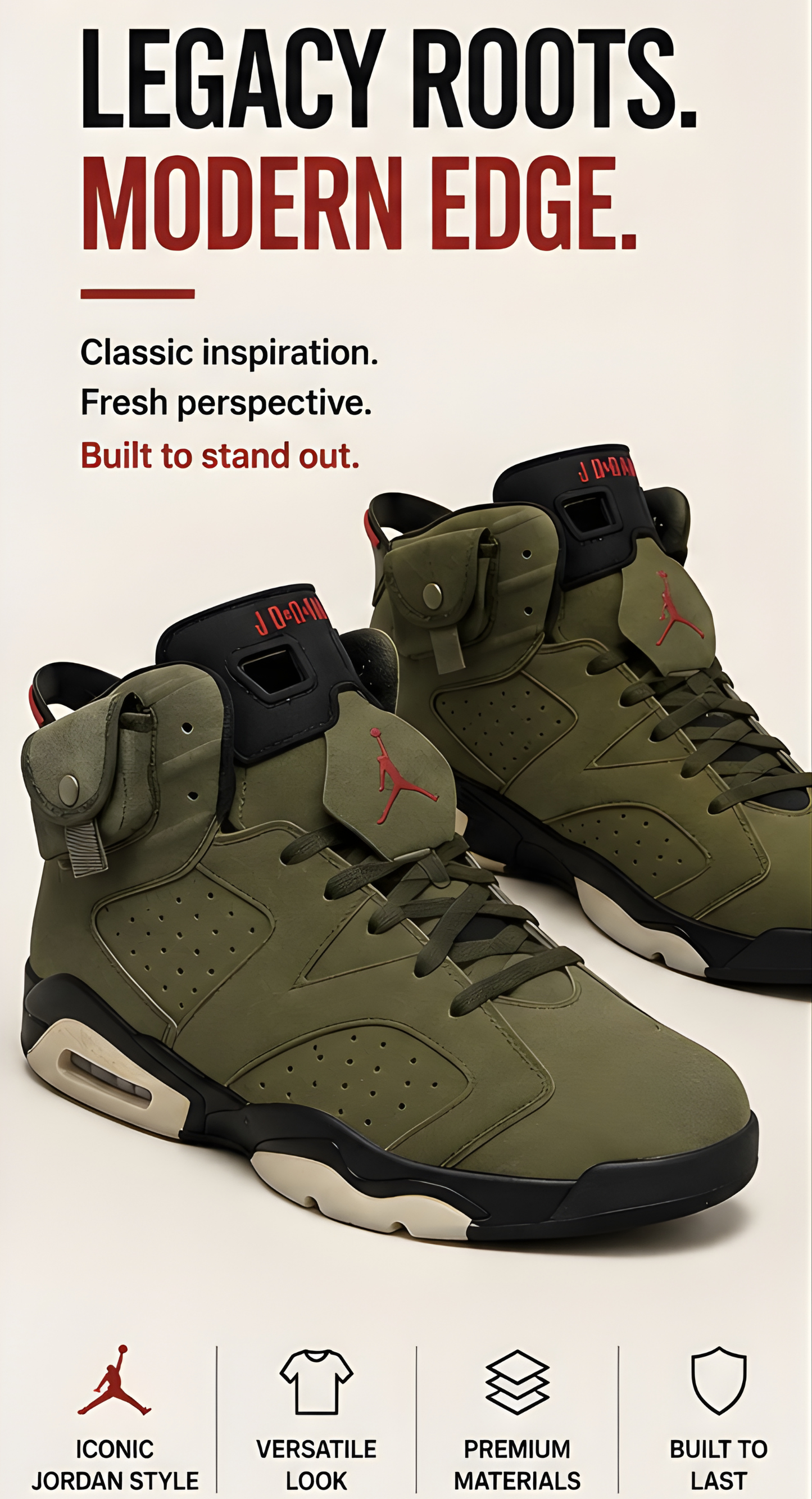 Jordan 6 x Travis Scott Olive