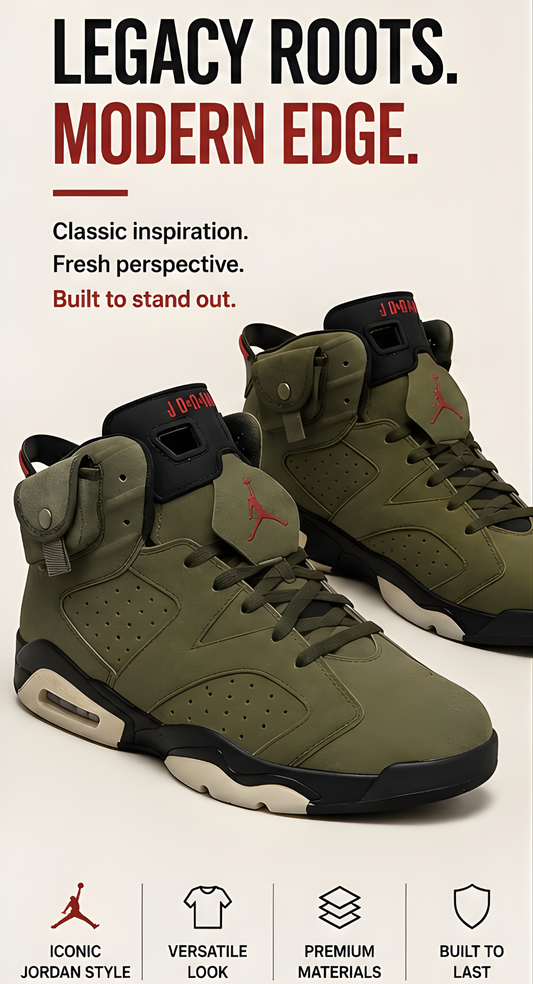 Jordan 6 x Travis Scott Olive