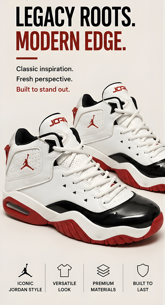 Jordan Beloyal White Red