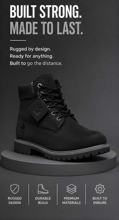 Timberland Nubuck Black/Grey