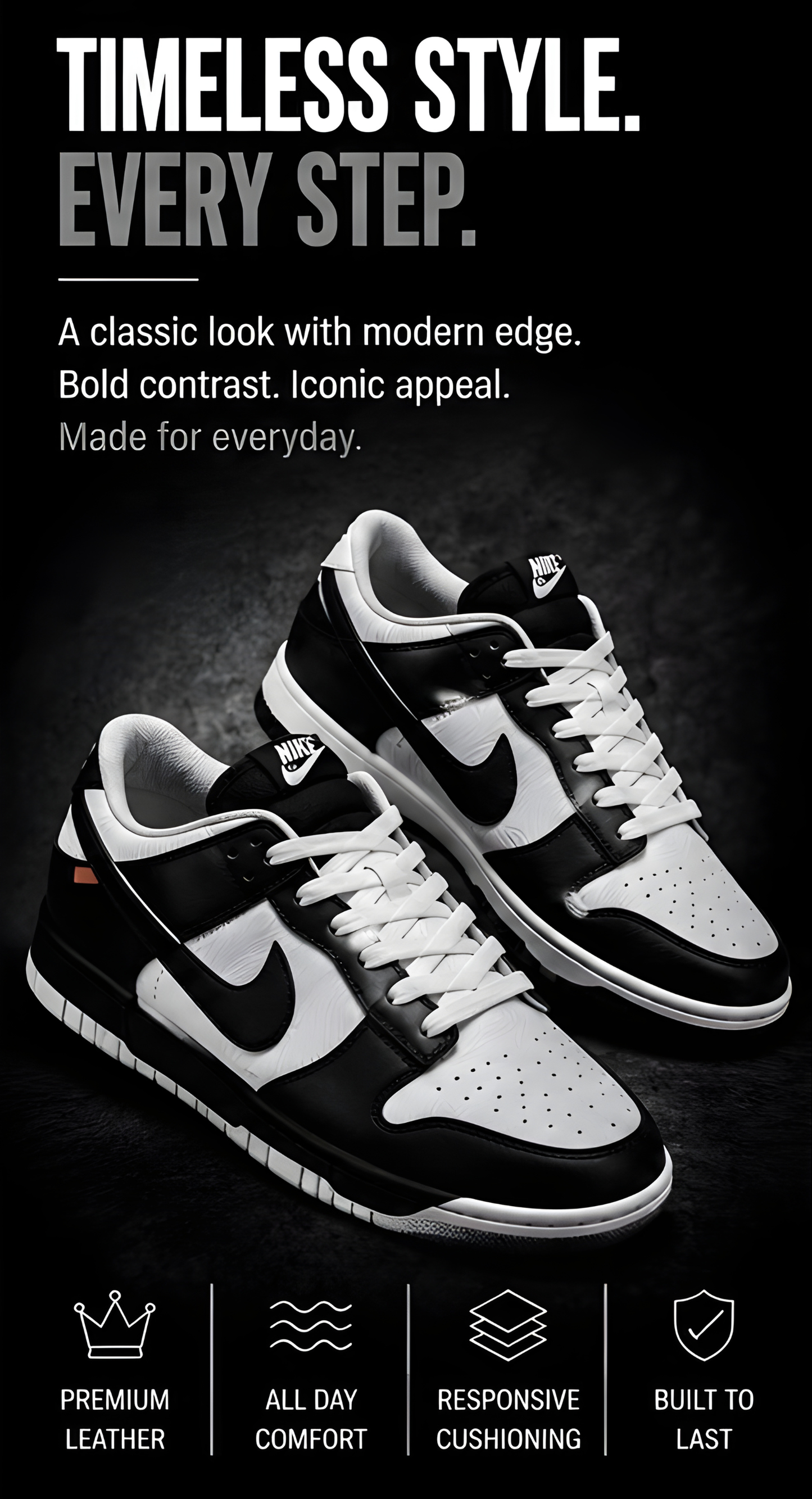 Nike Dunk Low Cement Panda