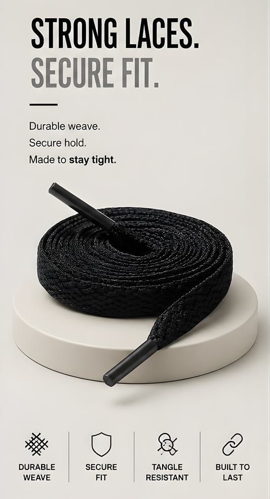 Premium Flat Shoelaces 140cm