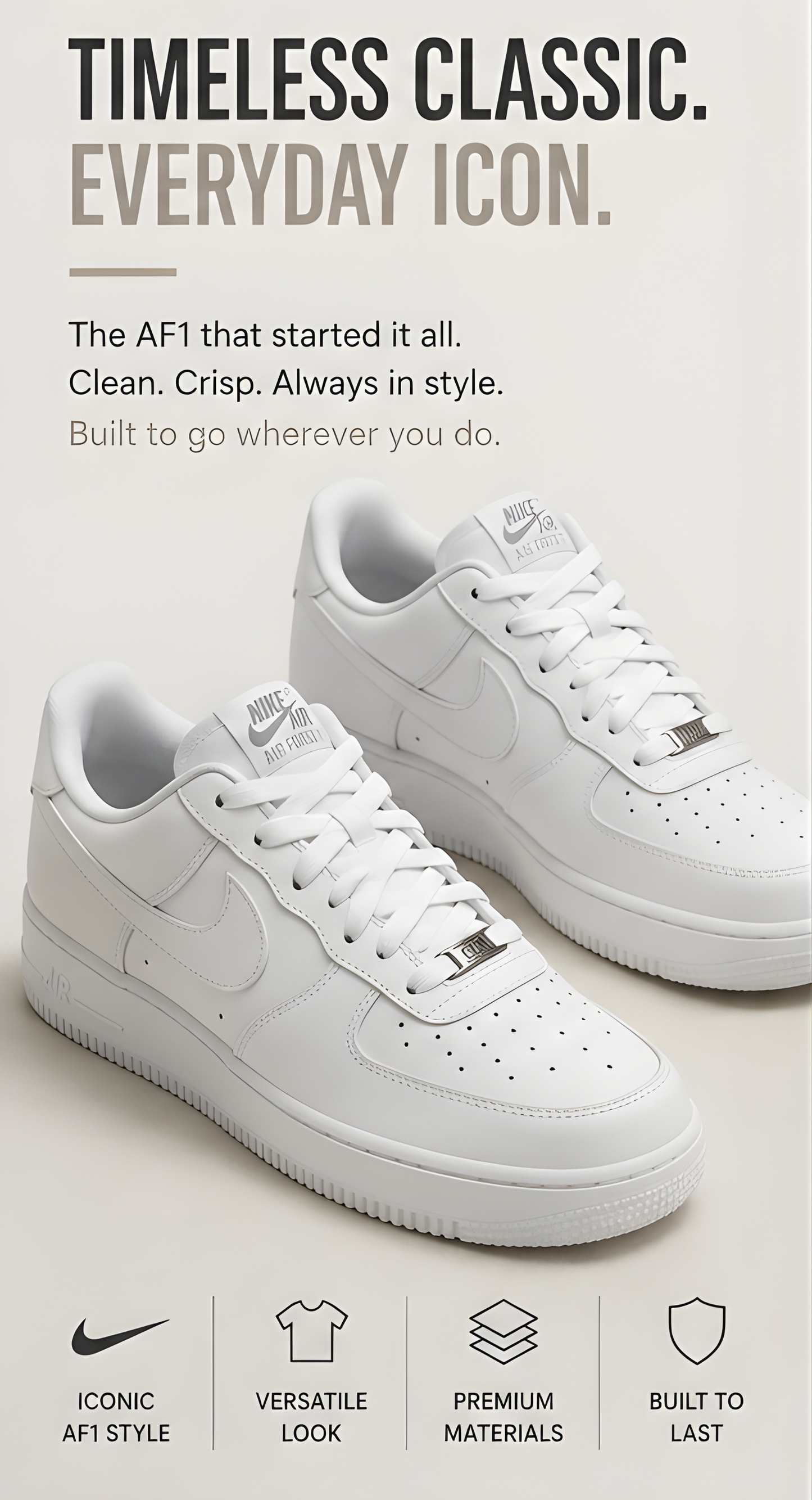 Nike Air Force 1 Full White