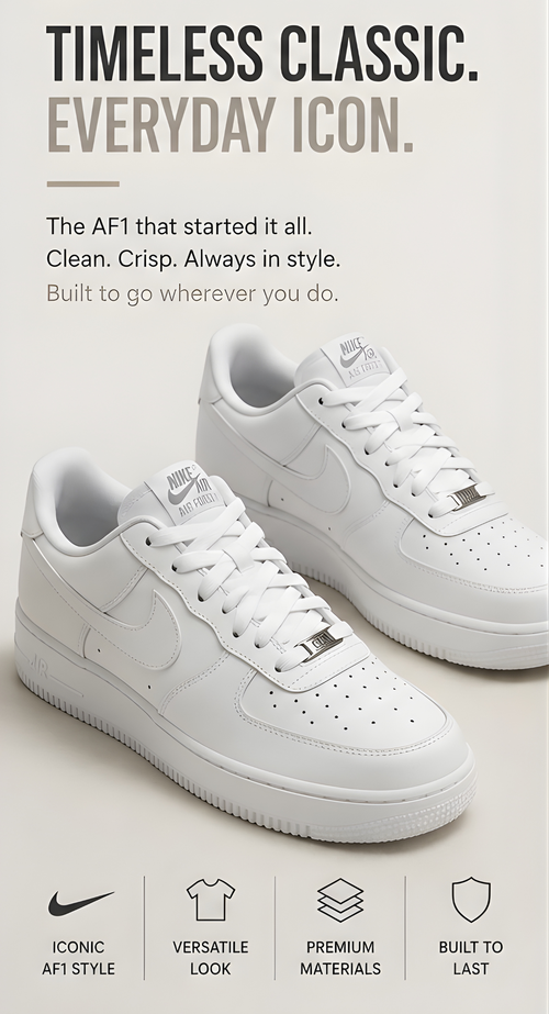 Nike Air Force 1 Full White