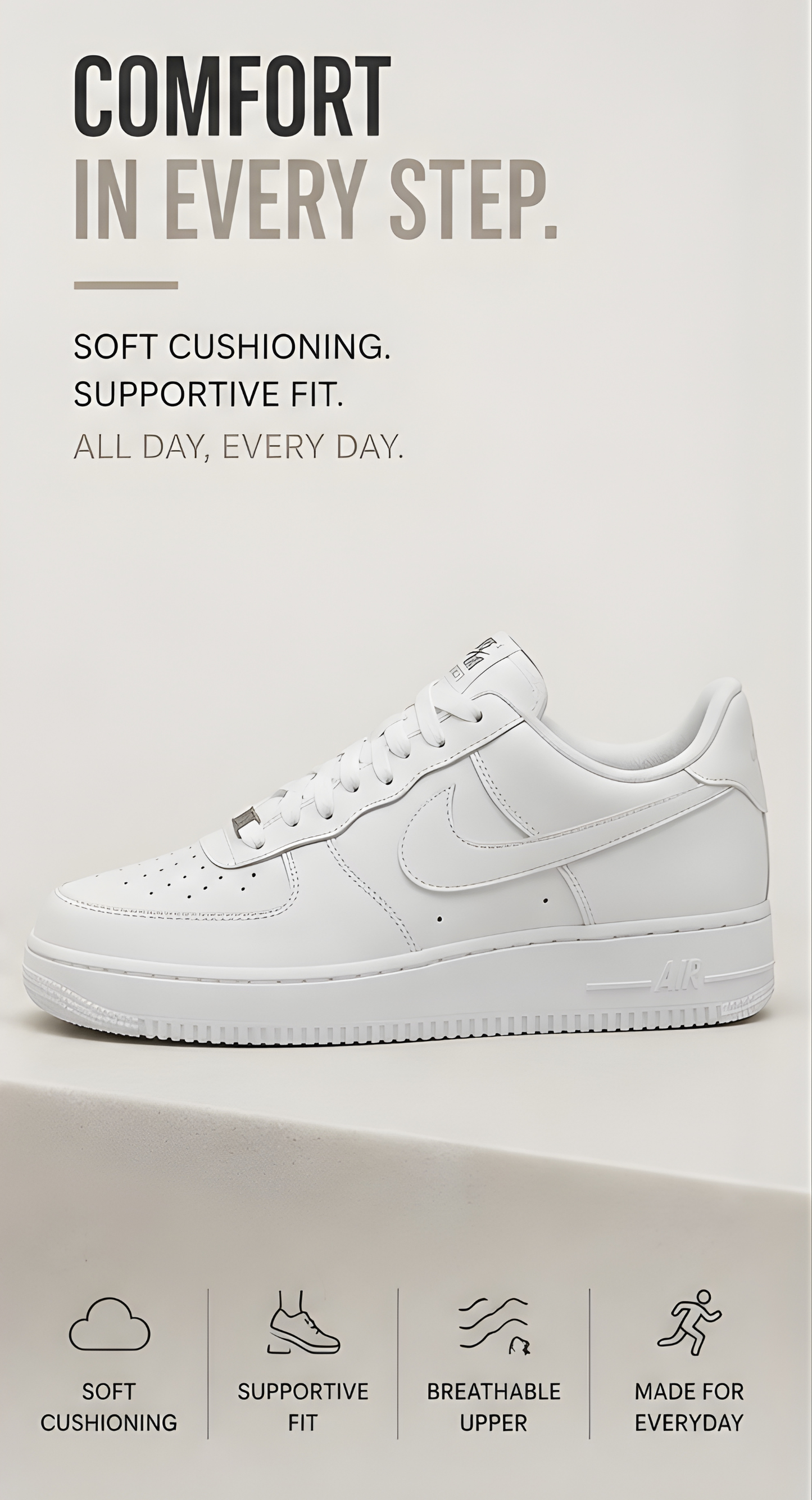 Nike Air Force 1 Full White