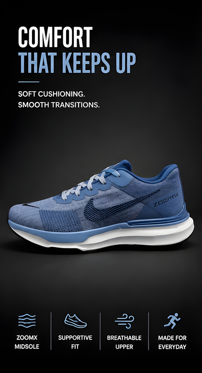 Zoom X Invisible Blue