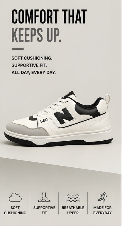 New Balance 550 Black/White