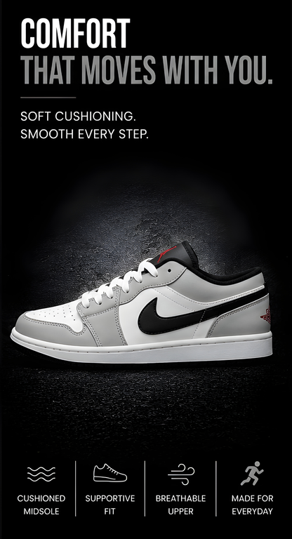 Air Jordan 1 Low Grey Black