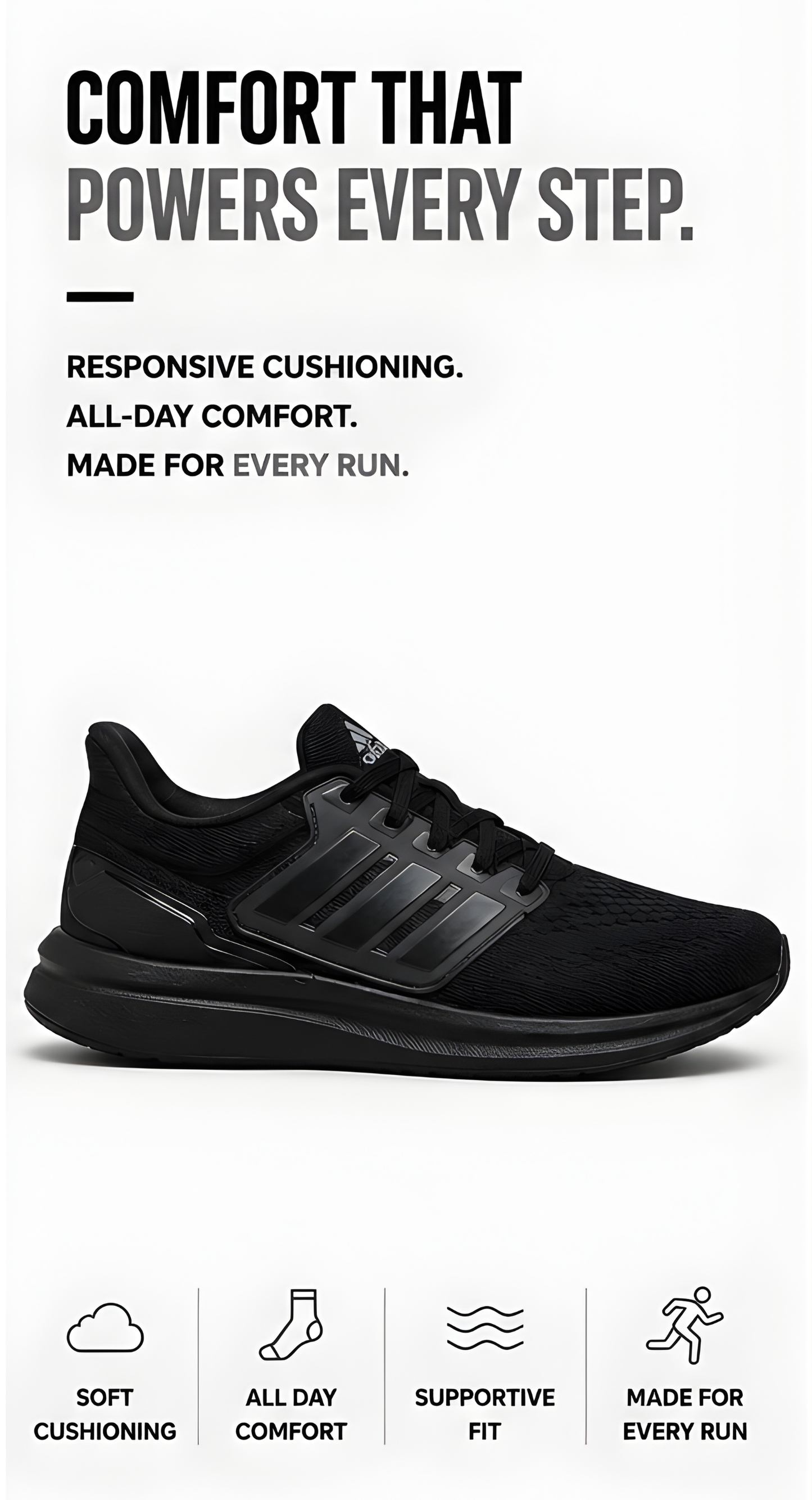 EQ21 Run Shoes Full/Black