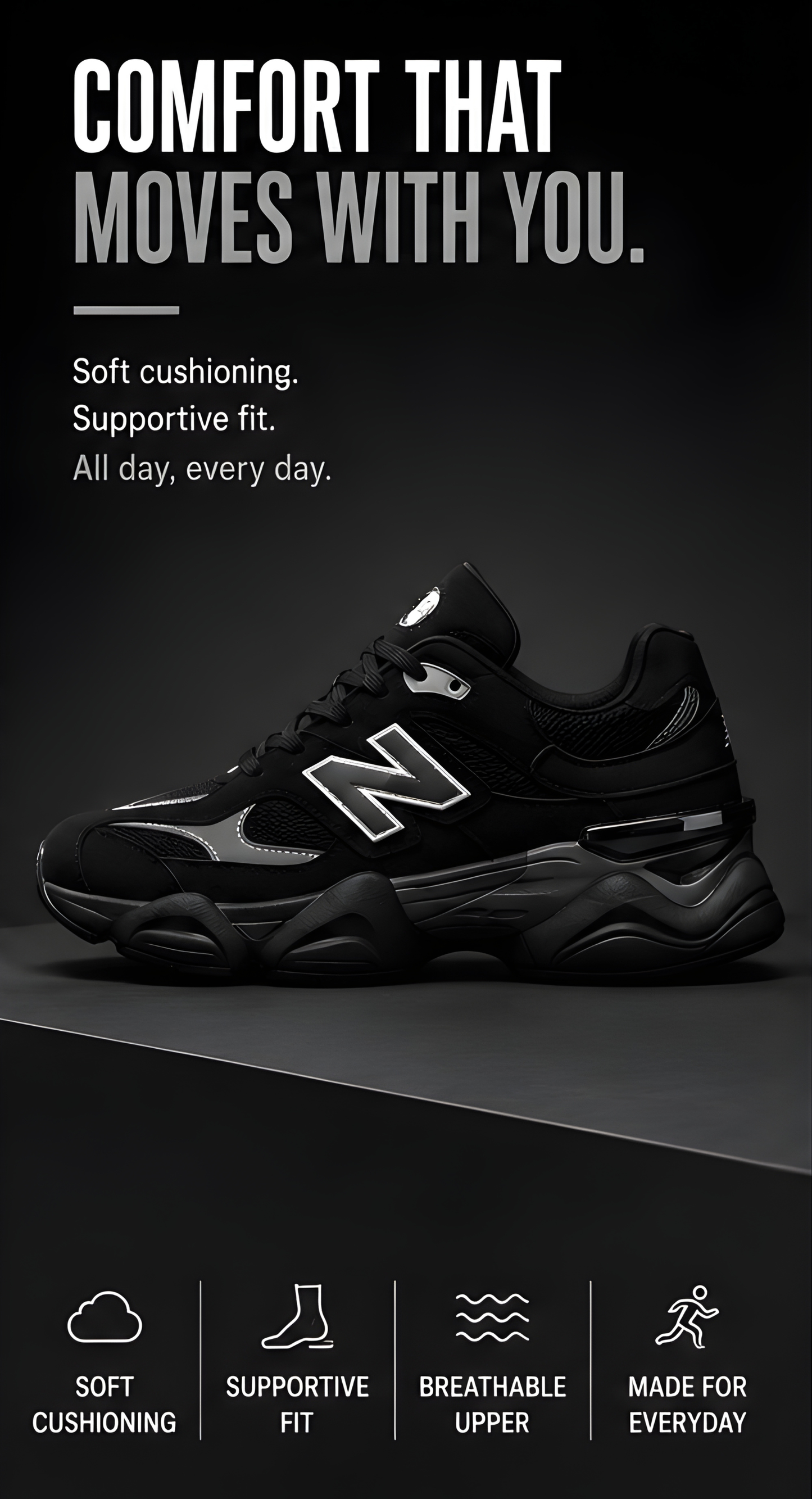 New Balance 9060 Full Black