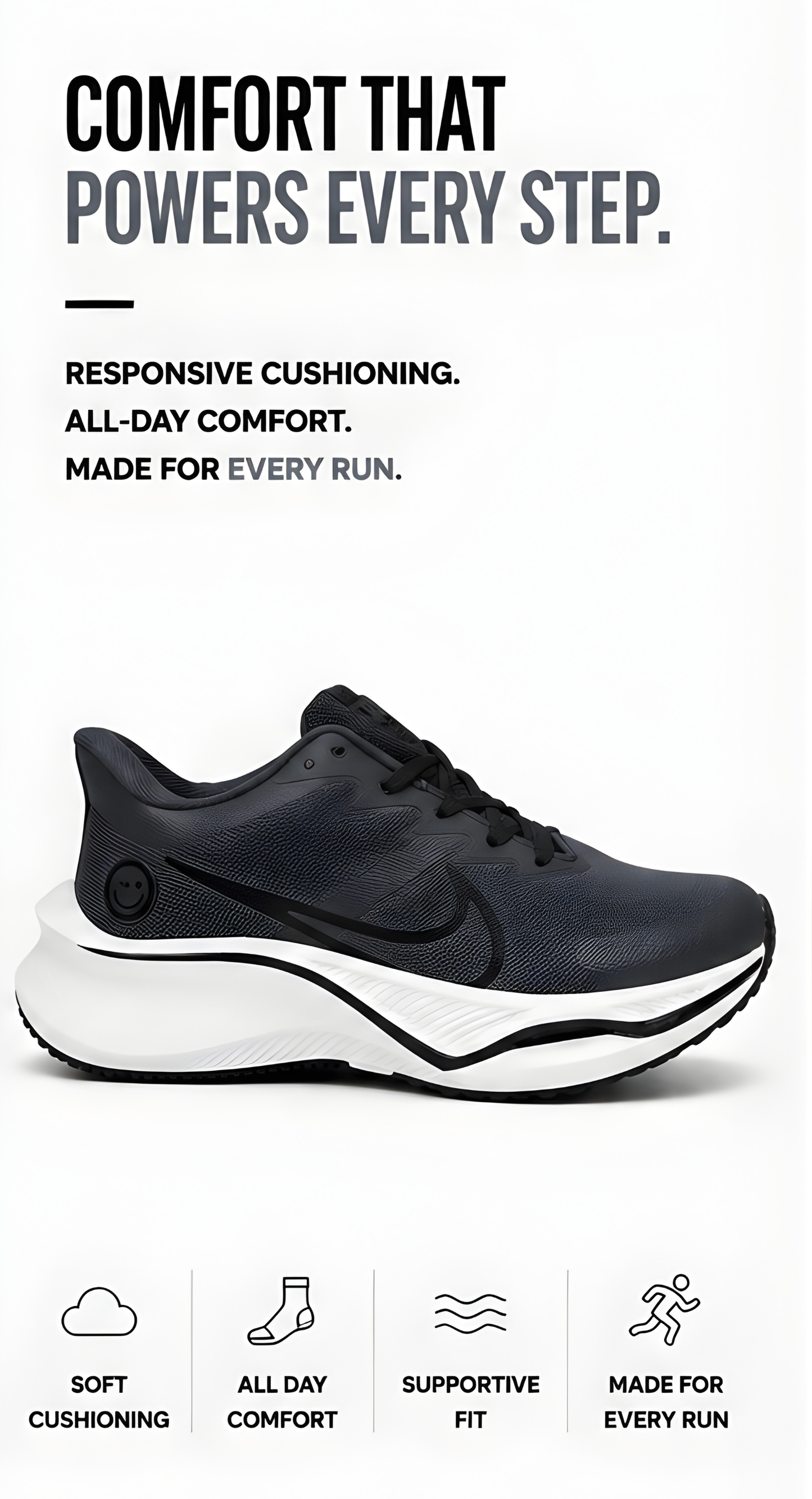 Zoom X Smiley Grey