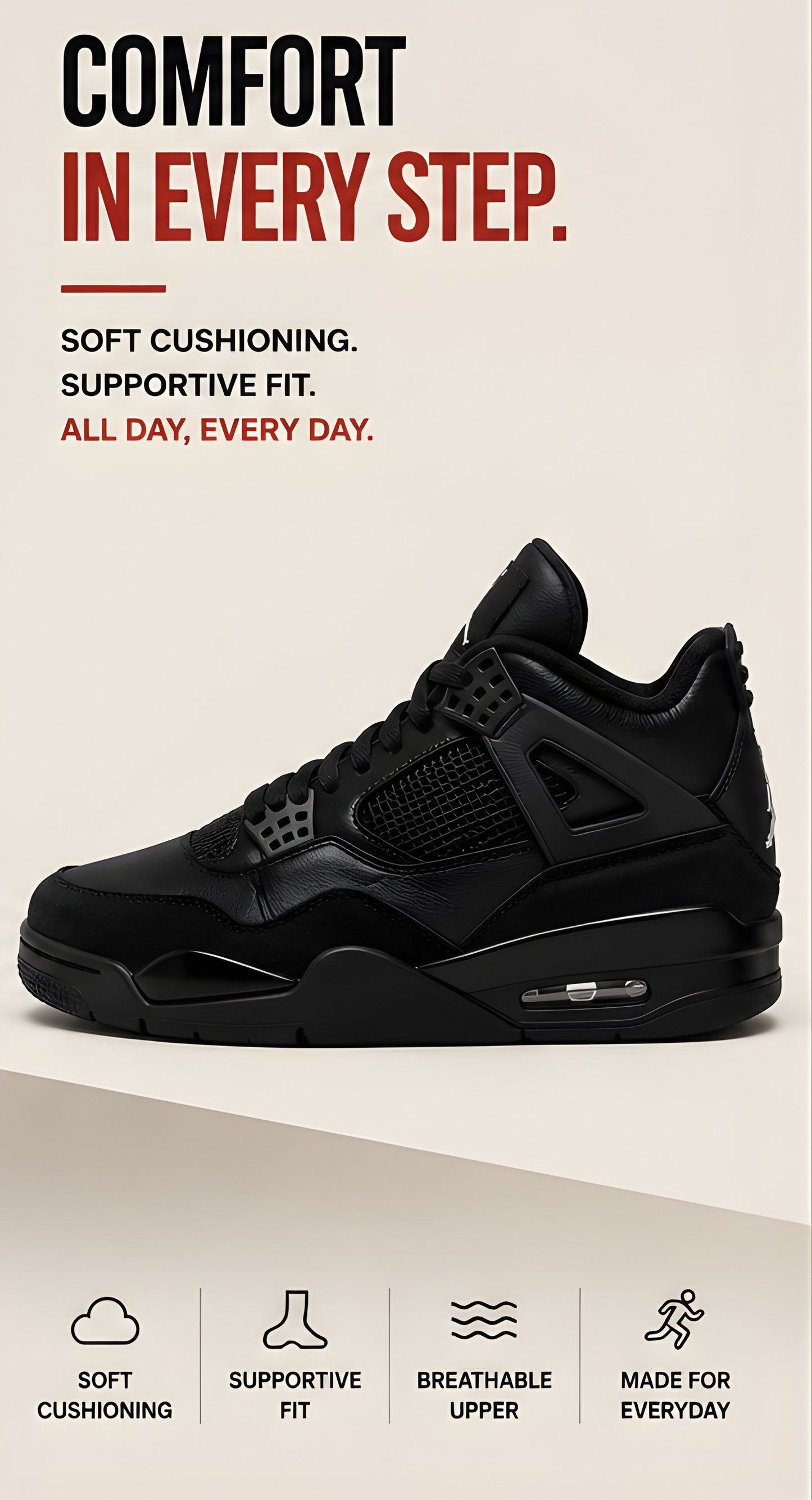 Jordan 4 RM Black Cat