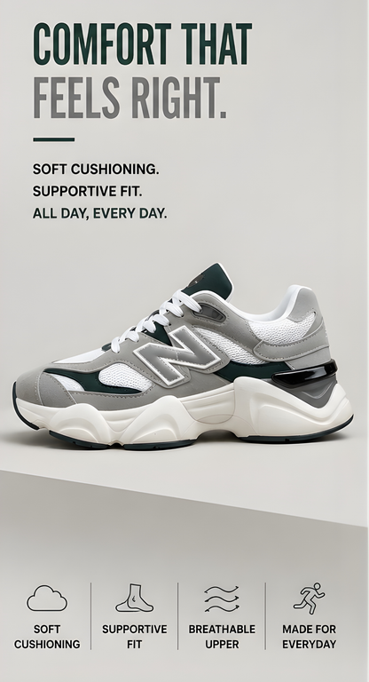 New Balance 9060 Grey/Green 2.0