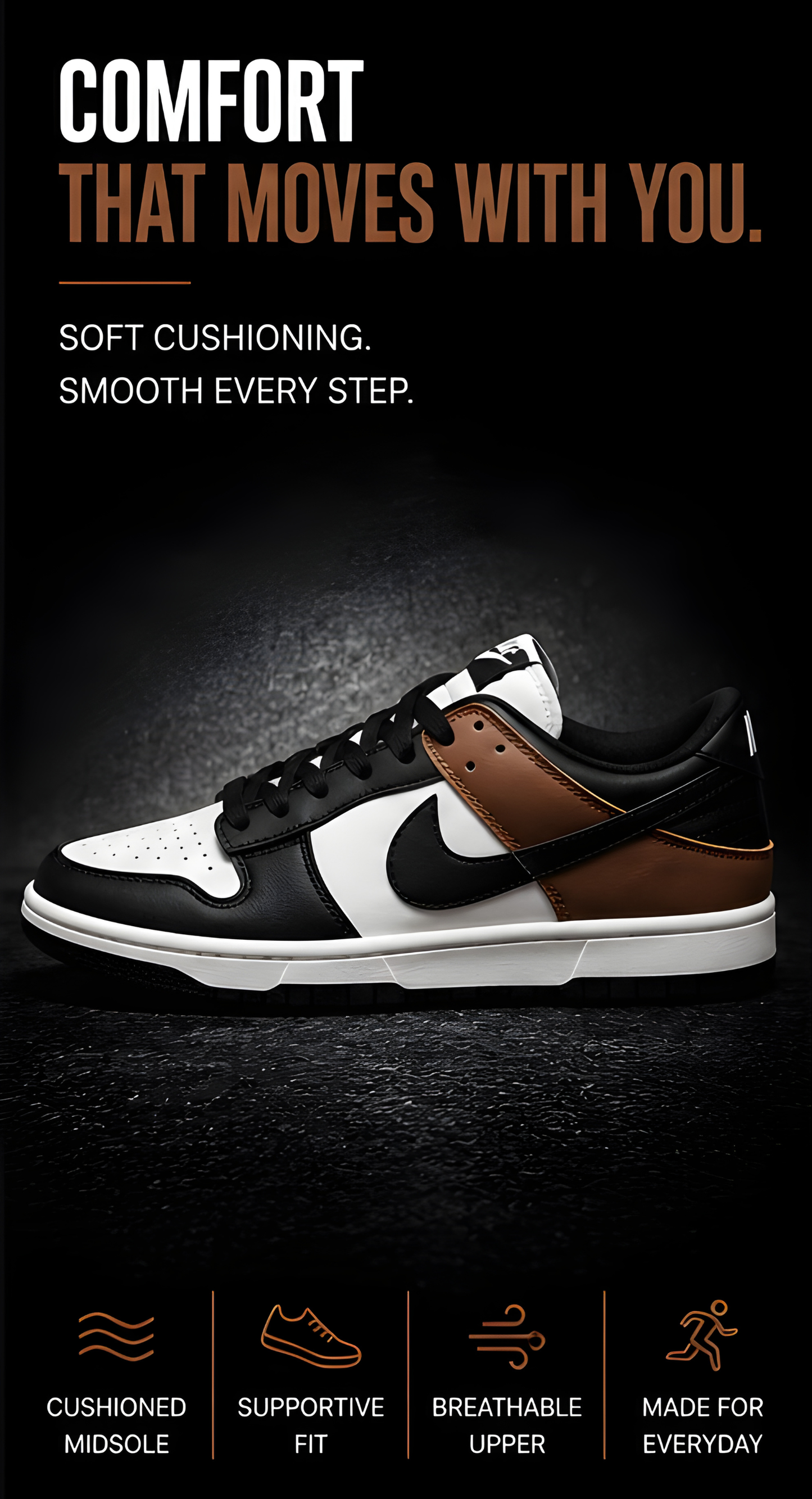 Nike Dunk Low Black Brown