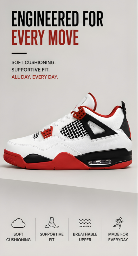 Jordan 4 fire red