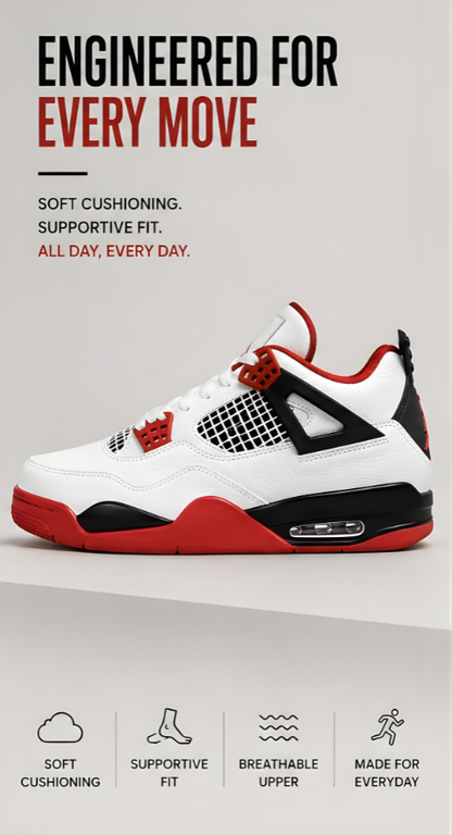 Jordan 4 fire red