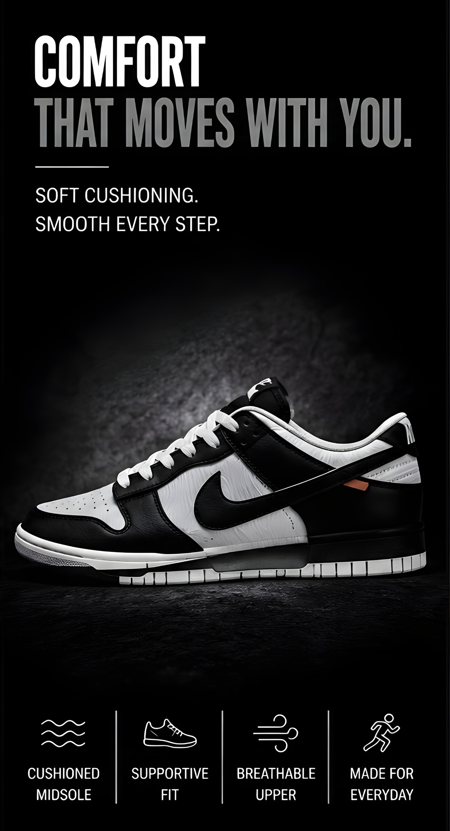 Nike Dunk Low Cement Panda