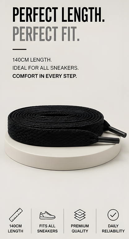 Premium Flat Shoelaces 140cm