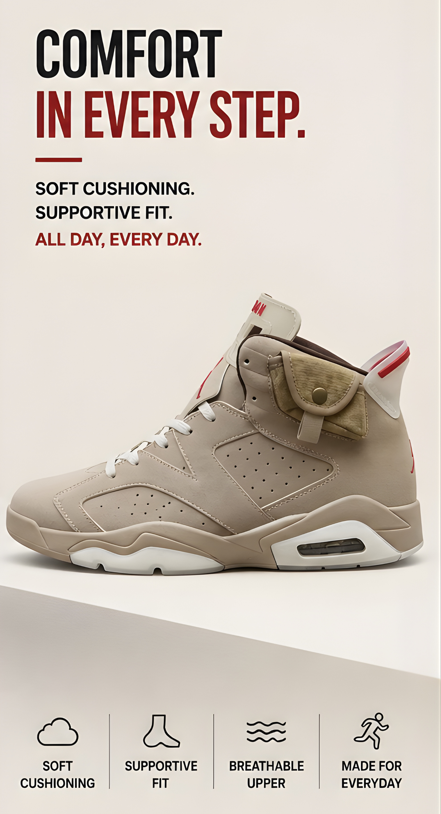 Jordan 6 x Travis Scott British cream
