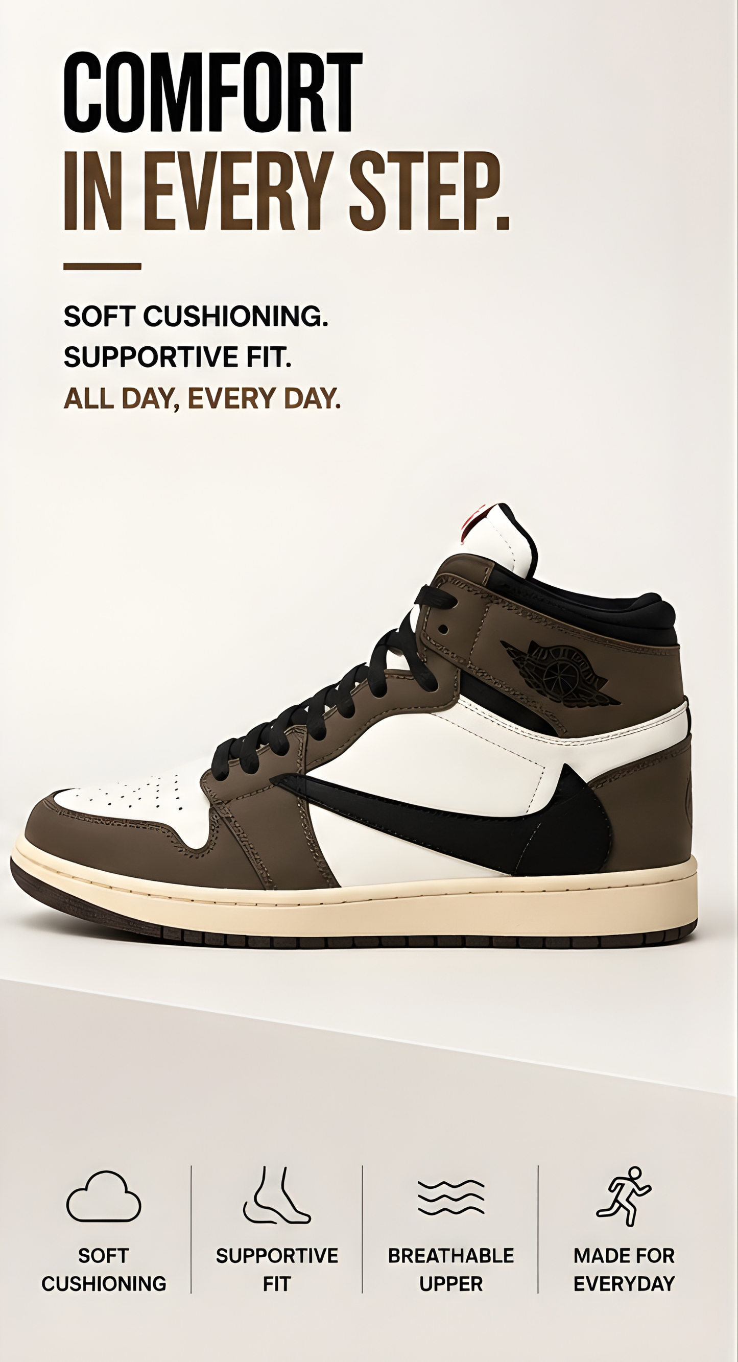 Travis Scott High Mocha Brown white