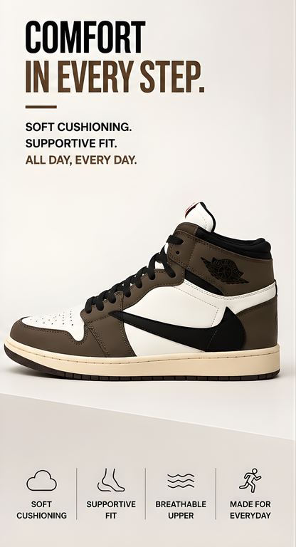 Travis Scott High Mocha Brown white
