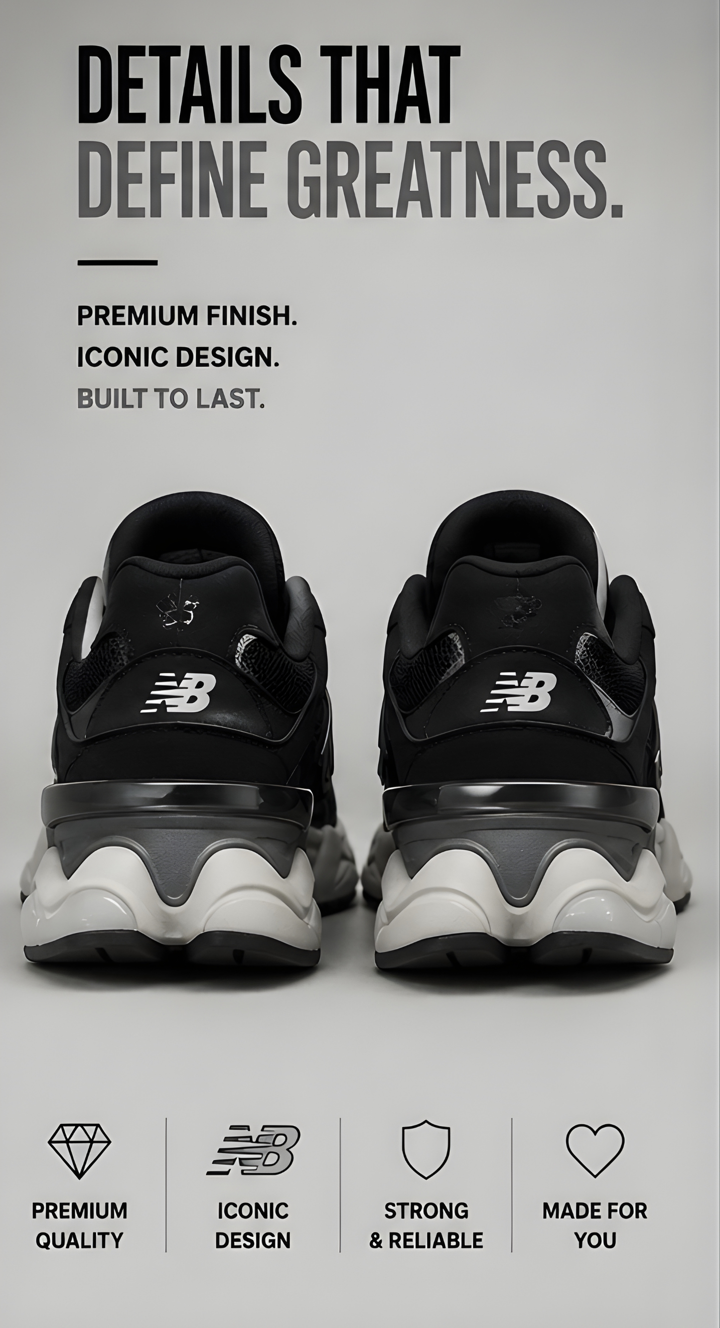 New Balance 9060 Black Grey