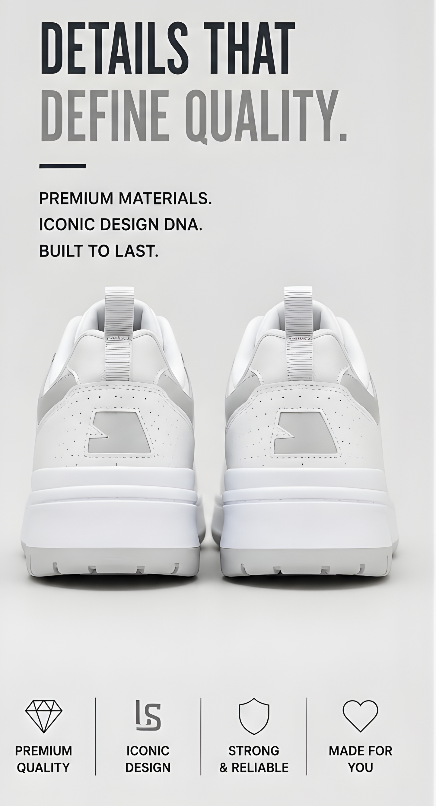 New Balance 550 Grey/White