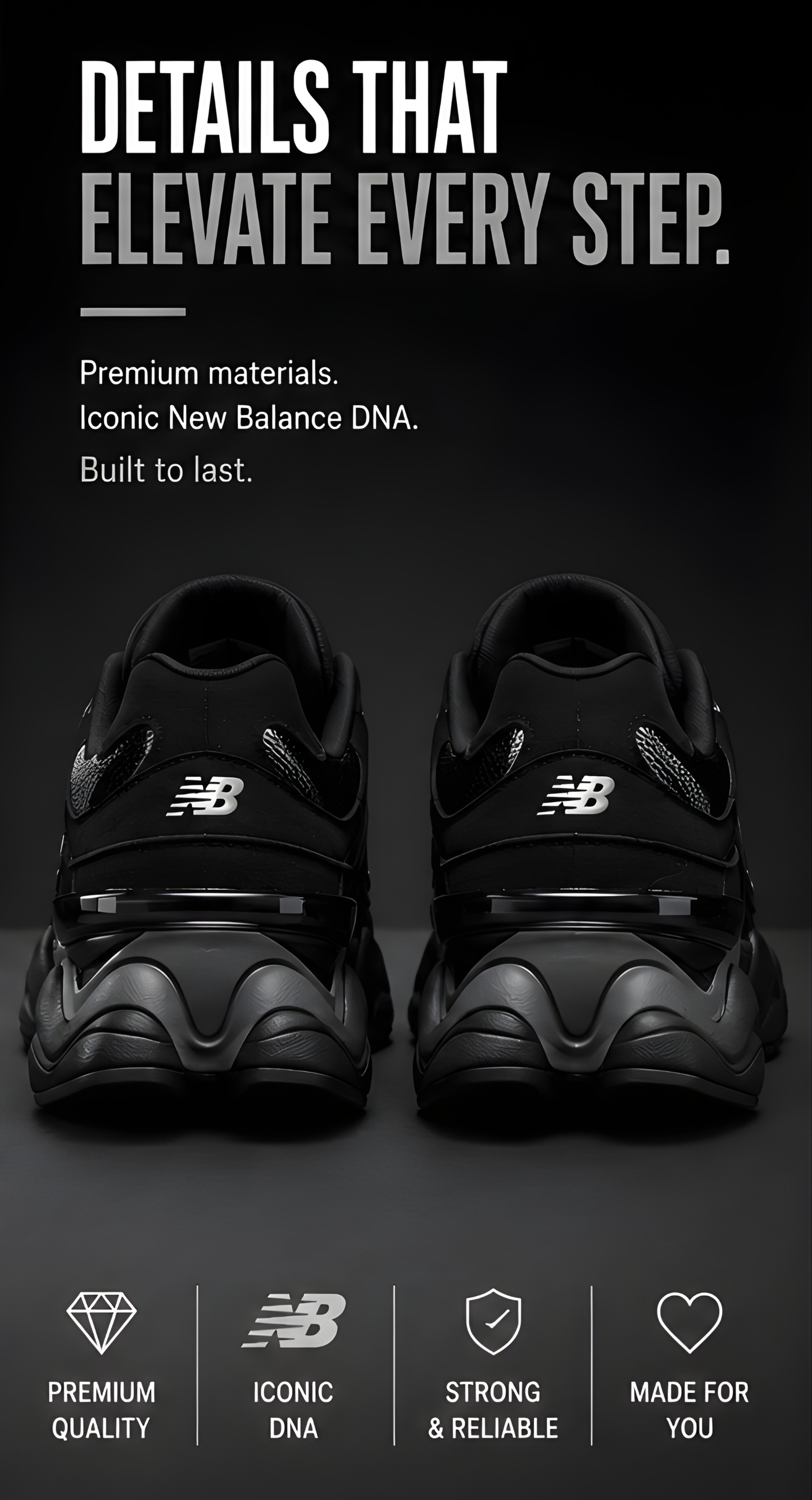 New Balance 9060 Full Black