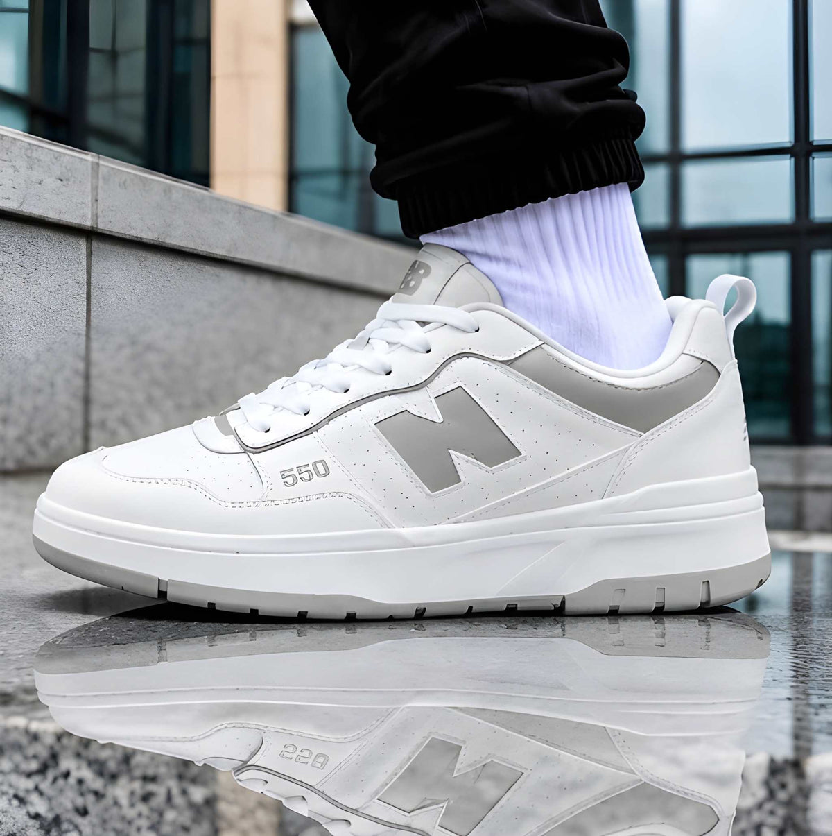 New Balance 550 Grey/White