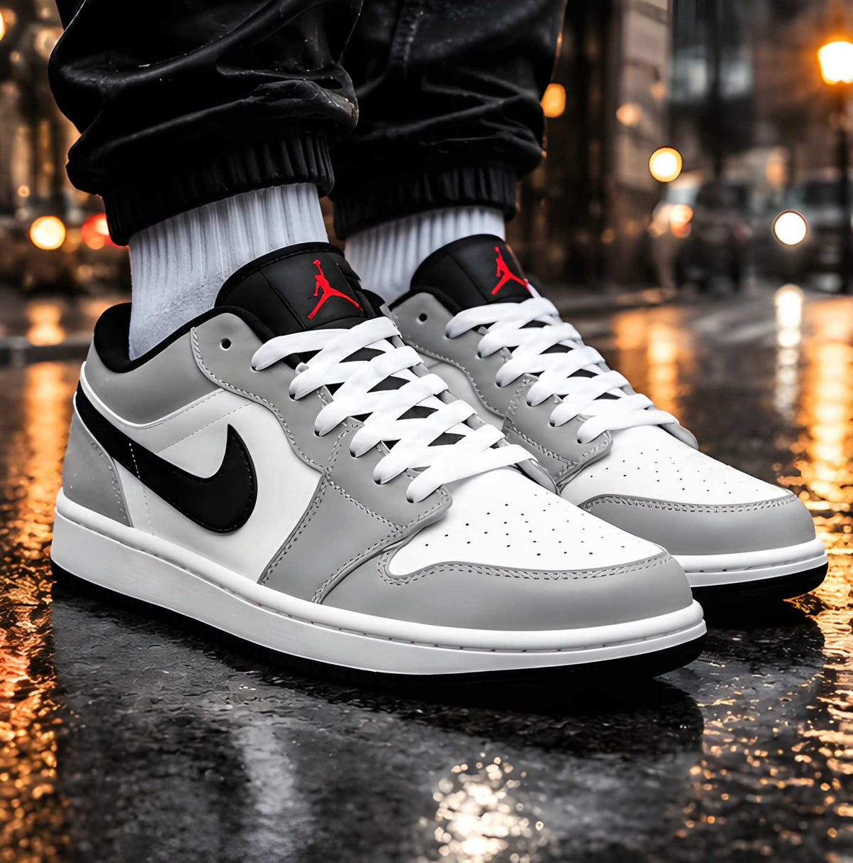 Air Jordan 1 Low Grey Black