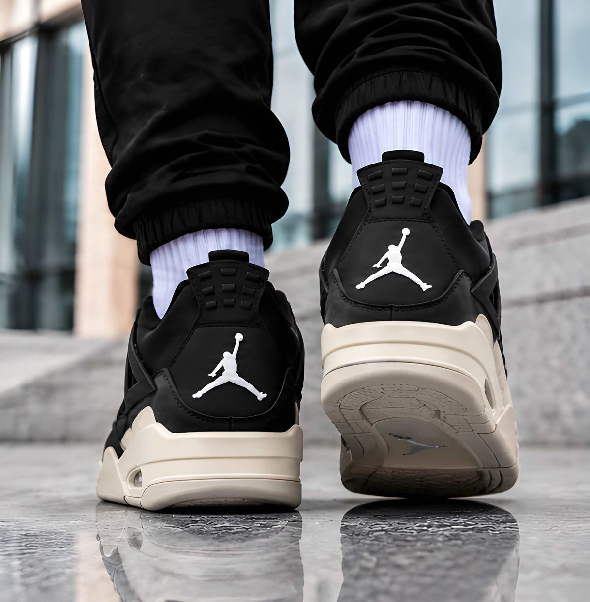 Jordan 4 RM Black Light Bone