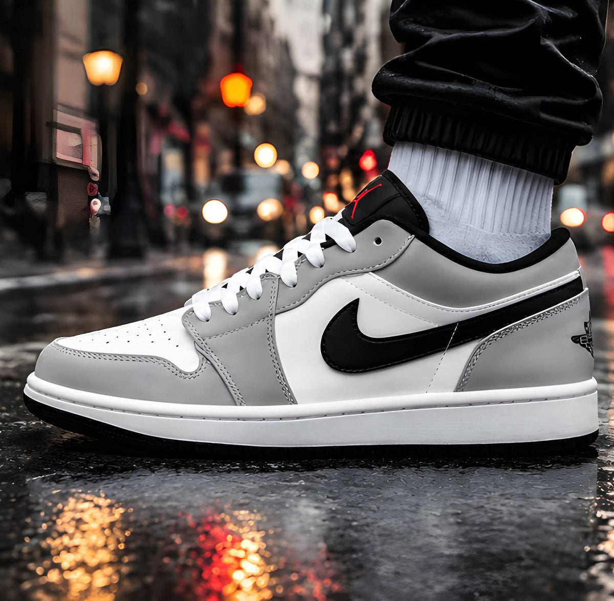 Air Jordan 1 Low Grey Black